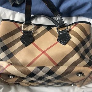 Authentic classic Burberry check bag